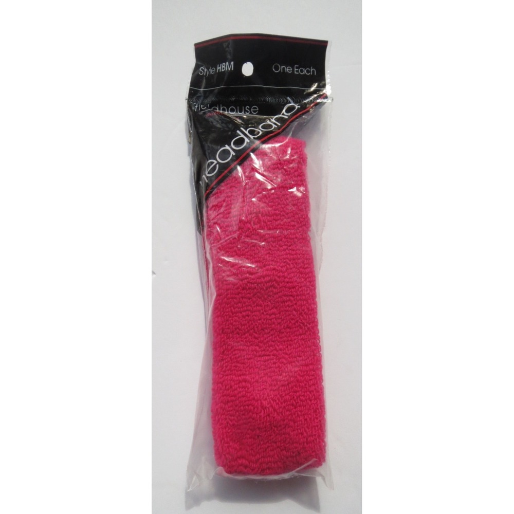 Vintage 80s Fieldhouse Authenties‎ Sweatband Headband Pink Style HBM